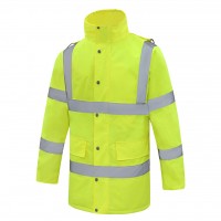 Aqua Hi Vis Yellow Waterproof Coat